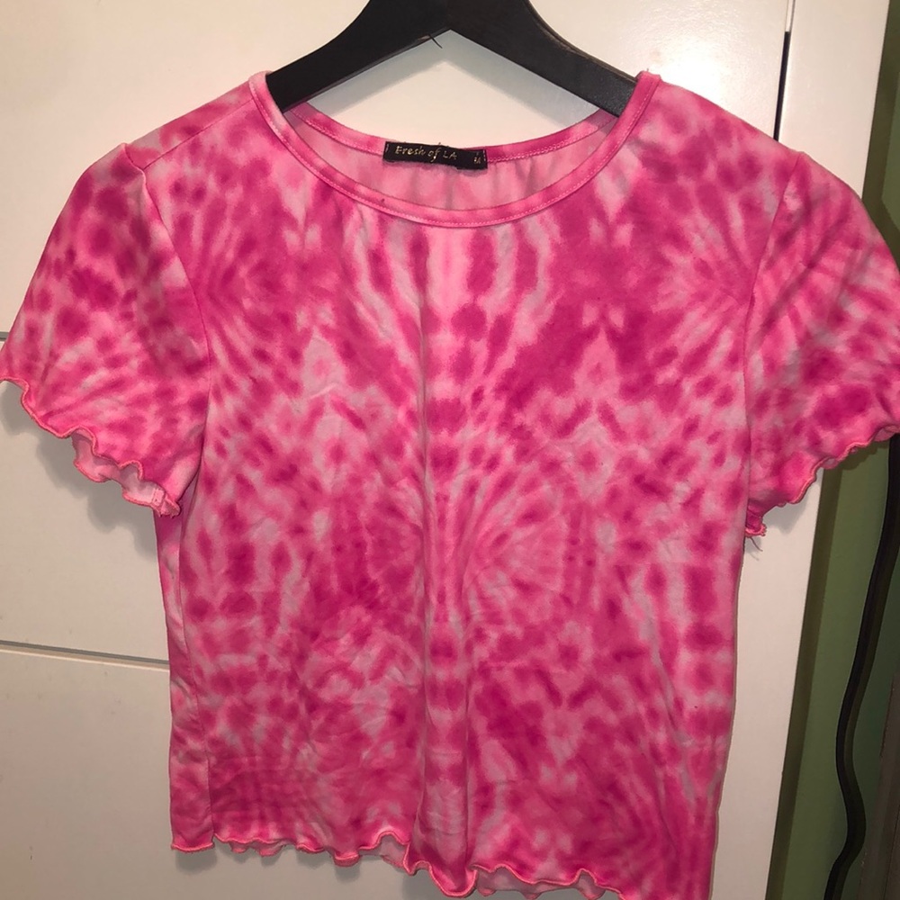 Pink Tie Dye Shirt